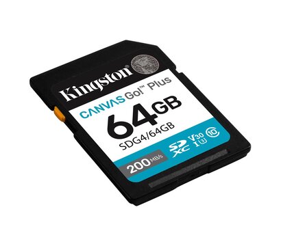 Зображення 2 Карта пам`яті Kingston Canvas Go! Plus SDXC 64GB UHS-I/U3 Class 10 - SDG4/64GB