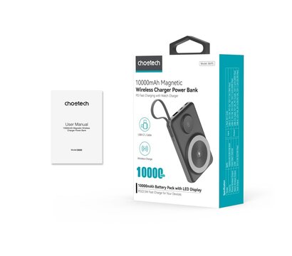 Изображение 4 Повербанк Choetech B695 10000mAh QC3.0 PD3.0 Black