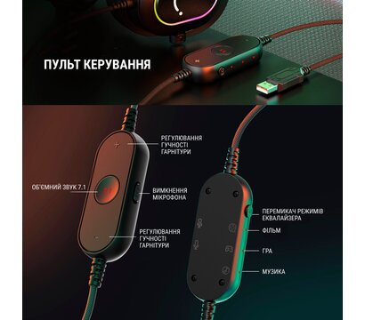 Зображення 5 Навушники Fifine RGB H6 Black