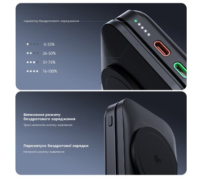 Изображение 7 УМБ Choetech B750 10000mAh 20W QC3.0 PD3.0 Black