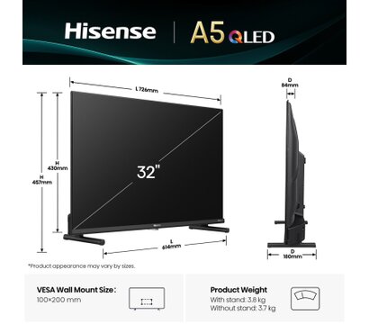 Зображення 2 Телевізор Hisense 32A5Q Full HD (1920х1080)