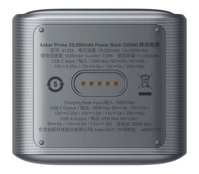 Зображення 4 Батарея універсальна Anker Prime 20000mAh 200W Black (A1336011)