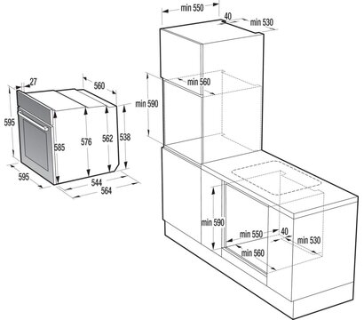 Зображення 2 Духова шафа Gorenje BOP6373E28EBG