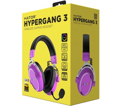 Изображение 5 Bluetooth гарнитура Hator Hypergang 3 Wireless Violet — ESH52