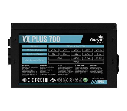 Зображення 3 Блок живлення AeroCool VX Plus Stealth 700W (ACPN-VS70AEY.12)