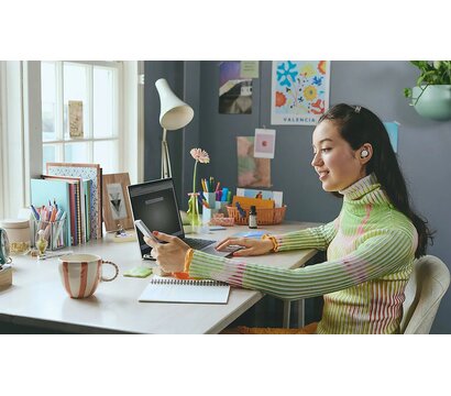 Зображення 2 Bluetooth гарнітура Sony WF-C510W White (WFC510W.CE7)
