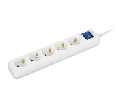 Изображение 2 2E 5хSchuko, 3 м, White (2E-U05ESM3) 5 розеток