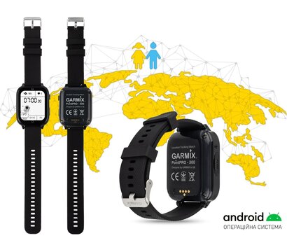 Зображення 3 Смарт-годинник Garmix PointPRO-300 4G/GPS/WiFi Black
