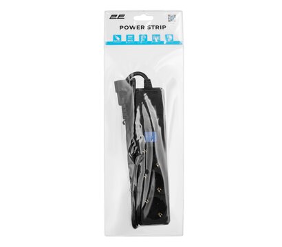 Изображение 4 2E 3 р, 1 м, Black (2E-U03C14M1BK) 3 розеток
