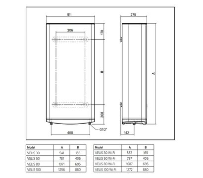 Изображение 5 Водонагреватель Ariston Velis Pro 50 EU (3626135)