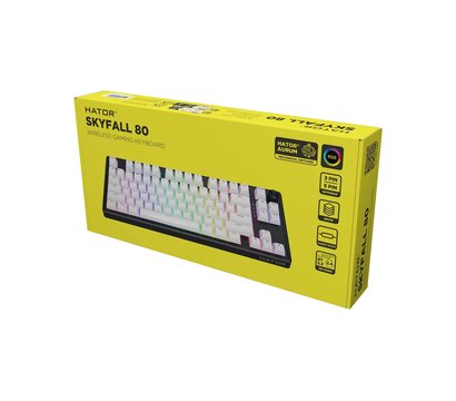 Зображення 6 Клавіатура Hator Skyfall 80 Wireless Black-White (HTK3180UA)