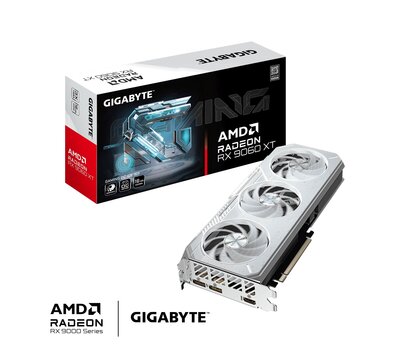 Изображение 2 Видеокарта Gigabyte AMD Radeon RX 9060 XT Gaming OC Ice (16384MB, GDDR6, 128bit) — GV-R906XGAMINGOCICE-16GD