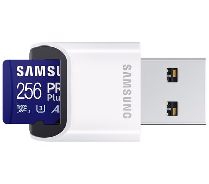 Изображение 3 Карта памяти Samsung Pro Plus microSDXC 256GB UHS-I/U3 Class 10 + SD-адаптер - MB-MD256SB/WW