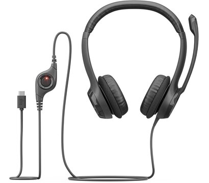 Изображение 4 Наушники Logitech H390 USB-C Midnight Black (981-001576) с микрофоном