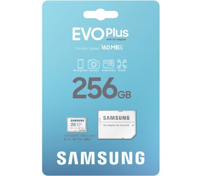 Изображение 6 Карта памяти Samsung Evo Plus microSDXC 256GB UHS-I/U3 Class 10  + SD-адаптер - MB-MC256SA/EU