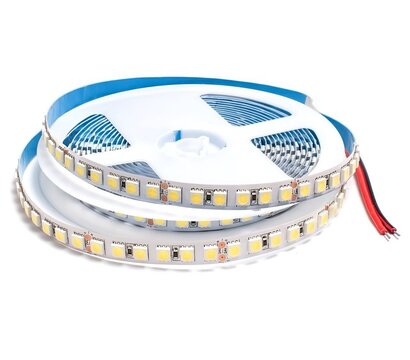 Зображення 3 LED стрічка Lightwell 5050 120LED 24V 6000k 10mm White на, Колір світіння: 6000K