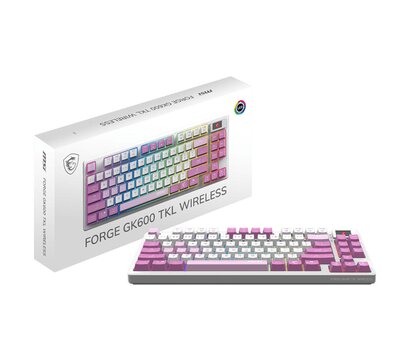 Зображення 5 Клавіатура MSI Forge GK600 TKL W Violet (S11-43UAQ01-HH9)
