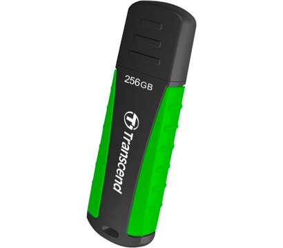 Зображення 2 USB флеш накопичувач Transcend JetFlash 810 256GB USB 3.1 Rugged Black/Green (TS256GJF810)