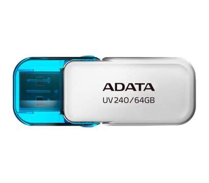 Зображення 2 USB флеш накопичувач A-Data AUV 240 64GB USB 2.0 White (AUV240-64G-RWH)