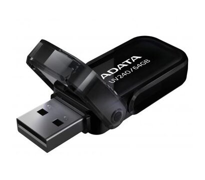 Зображення 2 USB флешка Adata UV240 64GB USB 2.0 Black (AUV240-64G-RBK)
