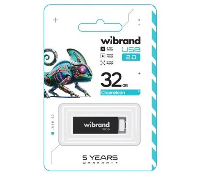Изображение 2 USB флеш накопитель Wibrand Chameleon 32GB USB 2.0 Black (WI2.0/CH32U6B)