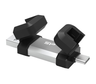Изображение 2 USB флешка Silicon Power Mobile C51 64GB USB 3.2 Silver (SP064GBUC3C51V1S)