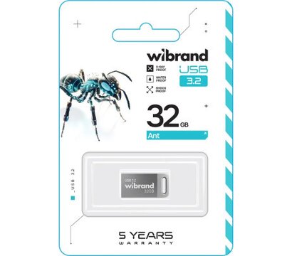 Зображення 2 Накопичувач USB Wibrand Ant 32GB USB 3.2 Silver (WI3.2/AN32M4S)