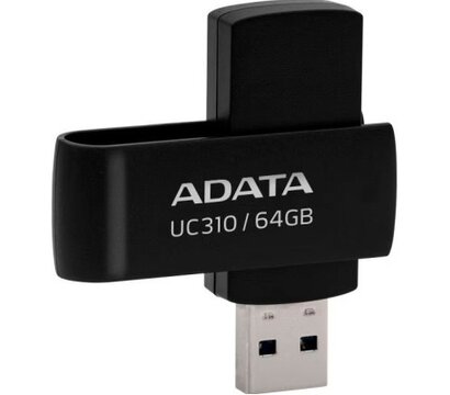 Зображення 3 USB флеш накопичувач Adata UC310 64GB USB 3.0 Black (UC310-64G-RBK)