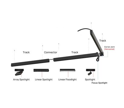Изображение 4 Шинопровод Lightwell LW-TRACK-SUSP-B-2m, Длина: 2 м