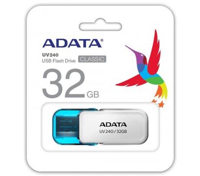 Изображение 4 USB флеш накопитель Adata UV240 32GB USB 2.0 White (AUV240-32G-RWH)