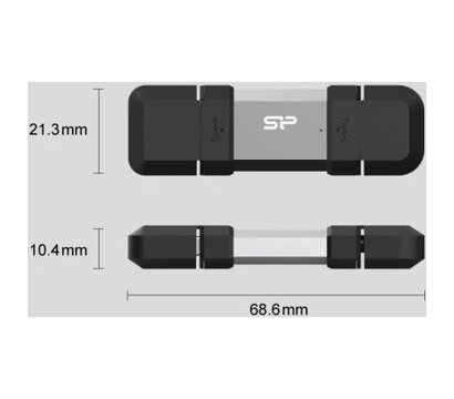 Изображение 5 USB флешка Silicon Power Mobile C51 64GB USB 3.2 Silver (SP064GBUC3C51V1S)