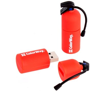 Зображення 6 USB флеш накопичувач ColorWay Fire 64GB USB 3.0 Red (CW-USBFE64)