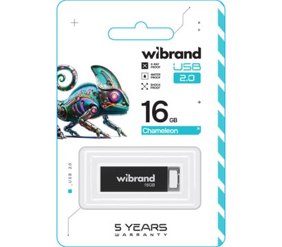 Зображення 2 Накопичувач USB Wibrand Chameleon 16GB USB 2.0 Black (WI2.0/CH16U6B)