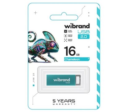 Зображення 2 Накопичувач USB Wibrand Chameleon 16GB USB 2.0 Light Blue USB 2.0 (WI2.0/CH16U6LU)