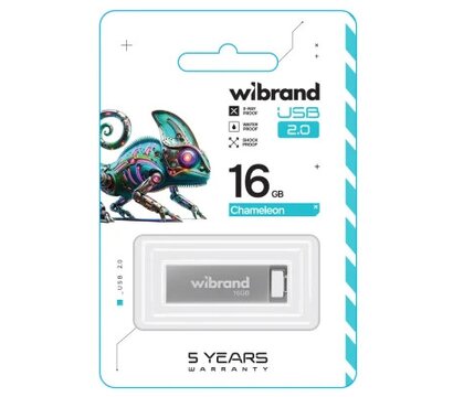 Изображение 2 Накопитель USB Wibrand Chameleon 16GB USB 2.0 Silver (WI2.0/CH16U6S)