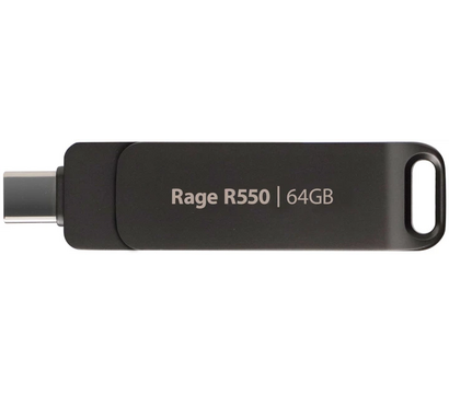 Зображення 4 USB флешка Patriot Rage R550 64GB USB/Type-C 3.2 Matte Black (PE64GR550DSAD)