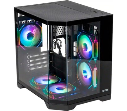 Зображення 2 Корпус Qube Crystal ARGB Black (CRYSTAL_GBNU3)