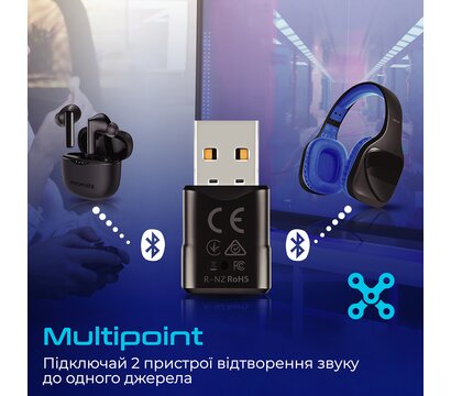 Зображення 3 Promate BlueLink Bluetooth 5.0 Black