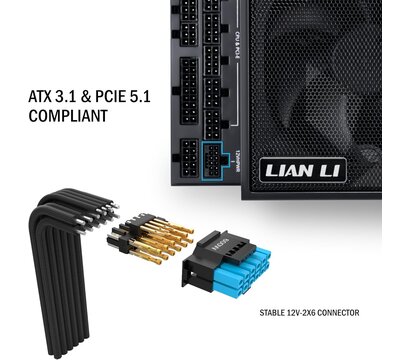 Зображення 3 Блок живлення Lian Li EDGE1000, 80 Plus Platinum Black (G9P.EG1000.BE00.EU)