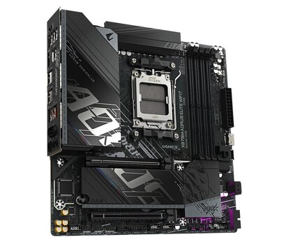 Изображение 3 Материнская плата Gigabyte X870M Aorus Elite WIFI7 (sAM5, AMD X870, Micro-ATX)