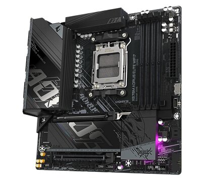 Изображение 4 Материнская плата Gigabyte X870M Aorus Elite WIFI7 (sAM5, AMD X870, Micro-ATX)