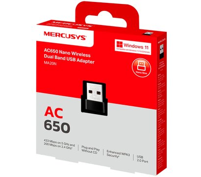 Изображение 4 Сетевой адаптер Mercusys MA20N