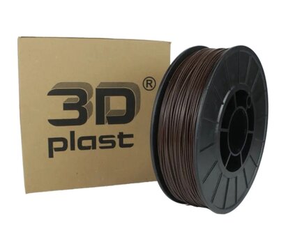 Изображение 2 Филамент пластик 3Dplast PLA 1.75mm 0.85kg Brown (3DPLA17508BRN)