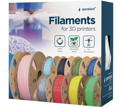 Зображення 2 Філамент пластик Gembird PETG 1.75mm 1kg Red (3DP-PETG1.75-01-R)