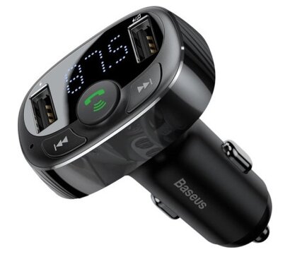 Изображение 2 FM модулятор Baseus FM Launcher S-09A Black (CCMT000001),
