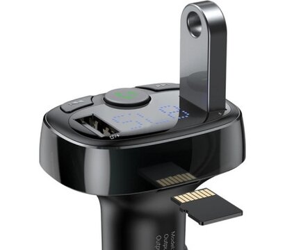 Изображение 6 FM модулятор Baseus FM Launcher S-09A Black (CCMT000001),