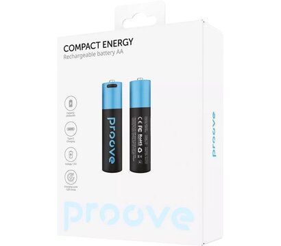 Изображение 2 Аккумулятор Proove Compact Energy AA/HR06 NI-MH 2400 mAh BL 2 шт (RBCE26010008)
