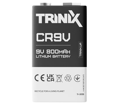 Изображение 2 Аккумулятор Trinix CR9V 9V LiMnO2 800mAh (28-00035)