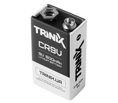 Изображение 3 Аккумулятор Trinix CR9V 9V LiMnO2 800mAh (28-00035)