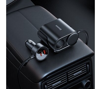 Зображення 11 Зарядний пристрій Baseus High Efficiency Pro 1-for-2 (C00455300121-00)